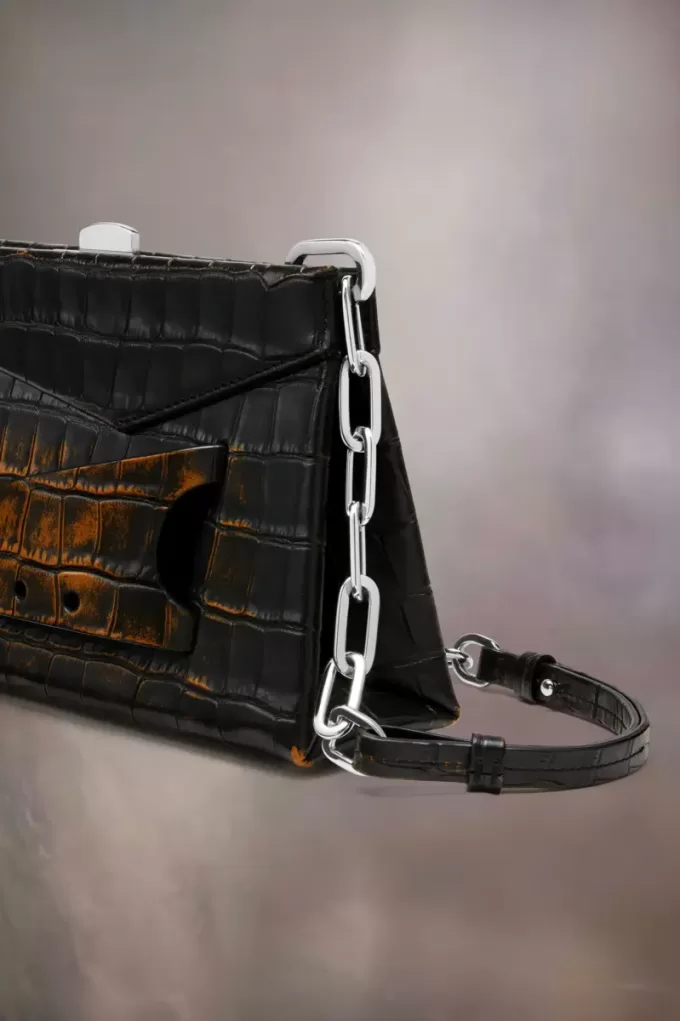 Snatched shoulder clutch bag small