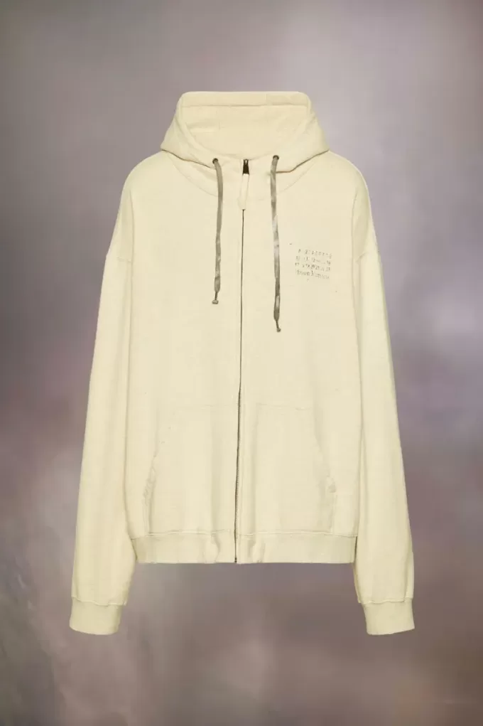 Stamp logo zip hoodie