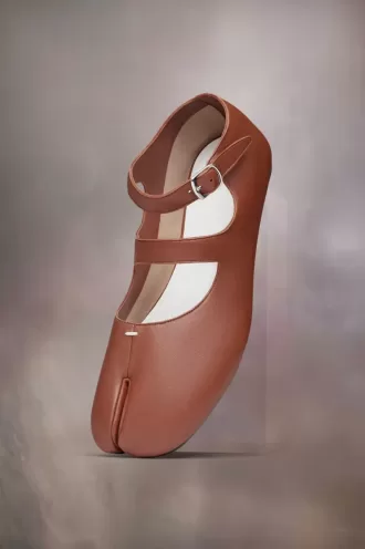 Tabi calfskin ballerinas