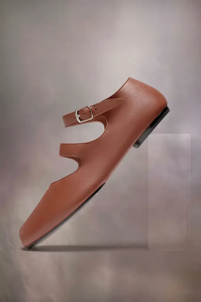 Tabi calfskin ballerinas