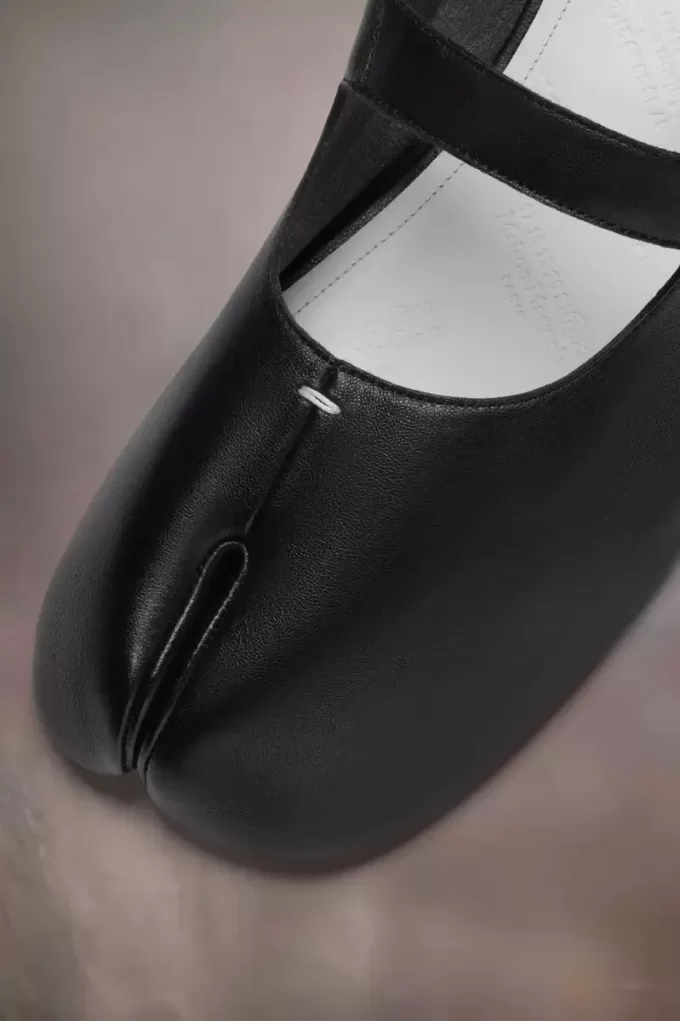 Tabi calfskin ballerinas