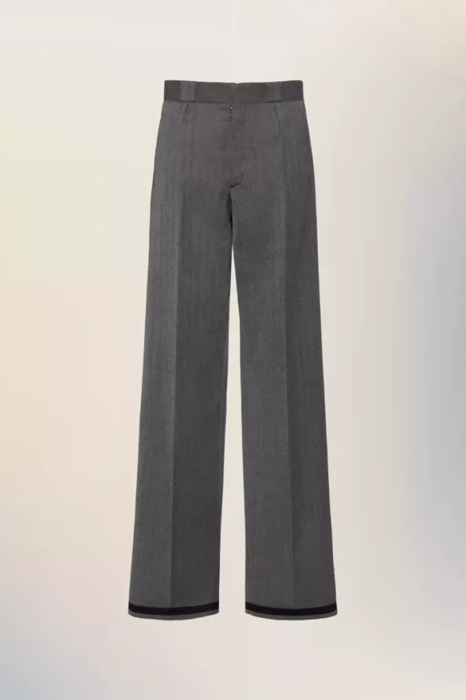 Tailored wool trousers