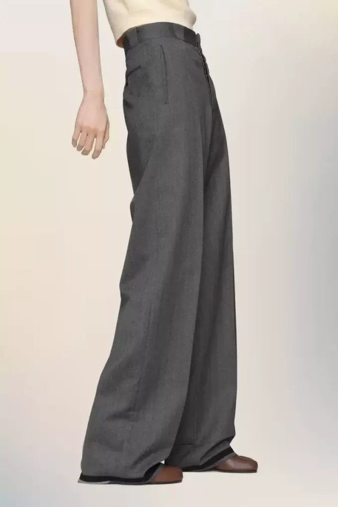 Tailored wool trousers