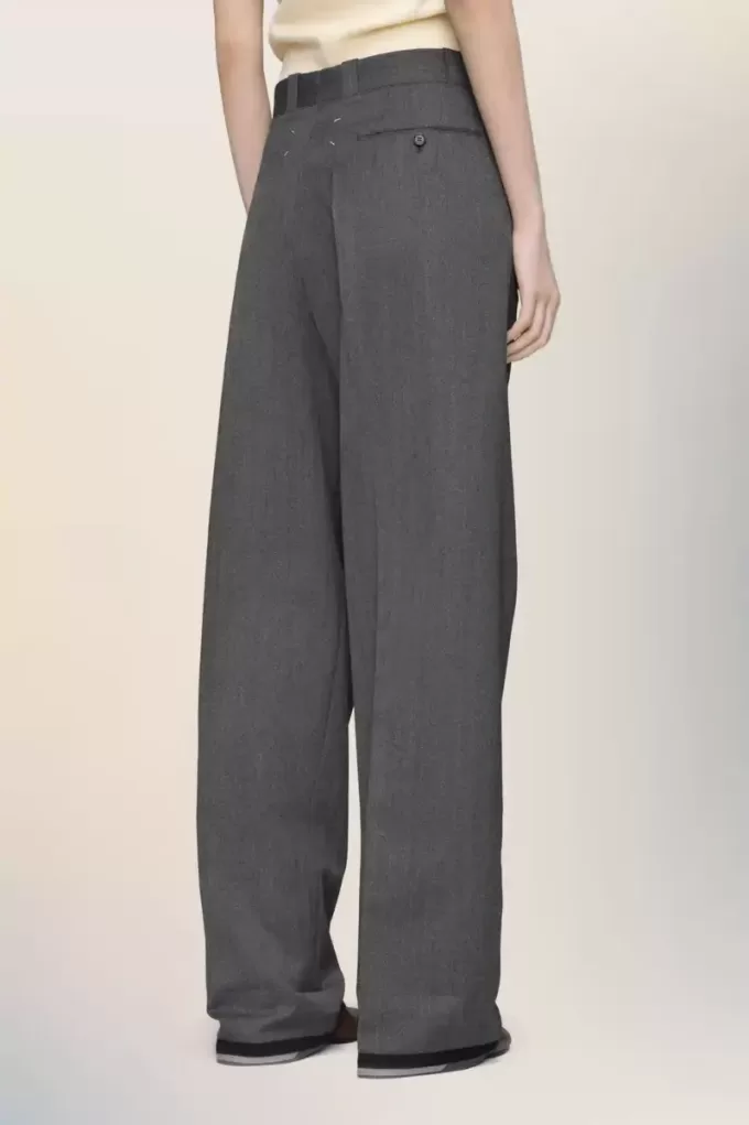 Tailored wool trousers