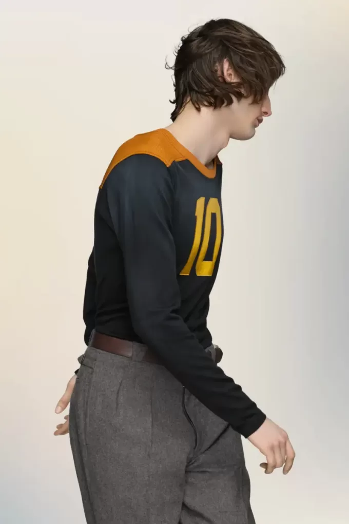 Varsity long-sleeved t-shirt