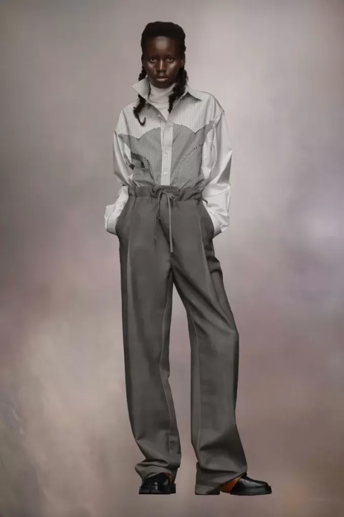 Wool Mohair Trousers