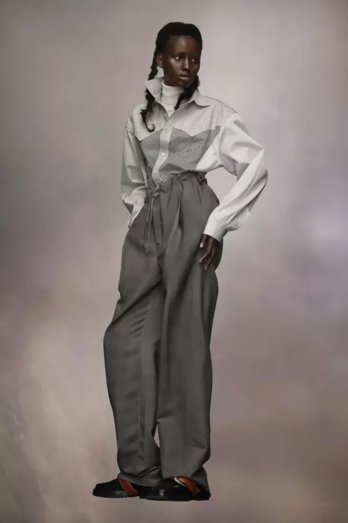 Wool Mohair Trousers